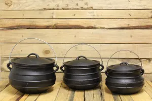 Potjie Flat Bottom Cast Iron Pots