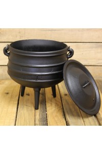 Cast Iron Potjie Cauldron - 3/4 Gallon, Size 1