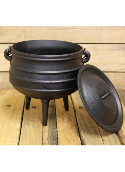 Cast Iron Potjie Cauldron - 3/4 Gallon, Size 1