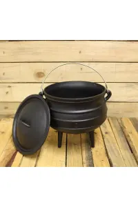 Cast Iron Potjie Cauldron - 1.25 Gallons Size 2