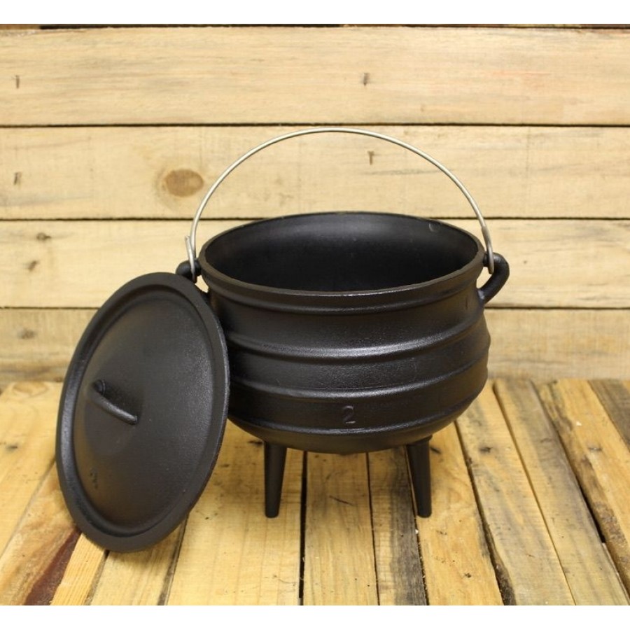 Cast Iron Cauldron Flat Bottom Kettles Campfire Cooking Best Pot