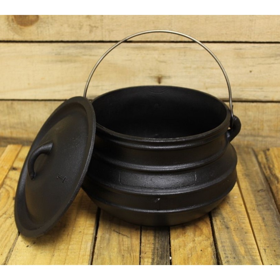 Cast Iron Cauldron for BBQ Grills, Stoves - Cast Iron Cookware