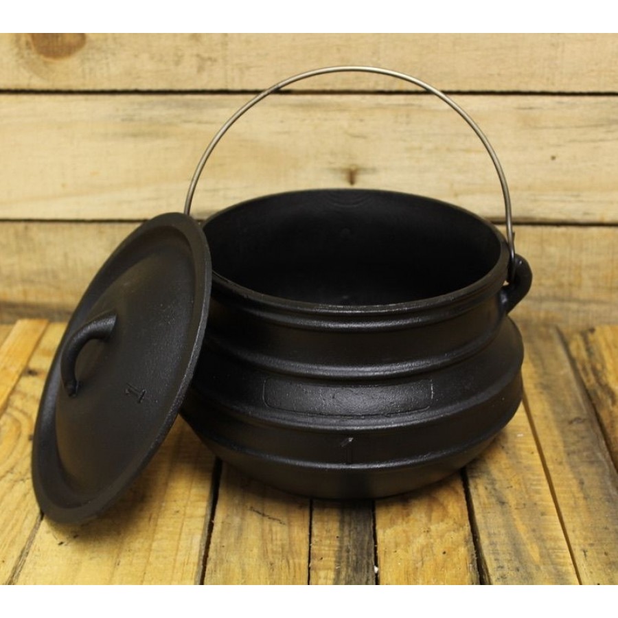 Cast Iron Potjie Cauldron - 3.5 Gallon Size 6