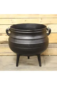 Cast Iron Potjie Cauldron - 3.5 Gallon, Size 6