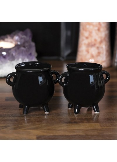 Witches Cauldron Salt and Pepper Shaker Set