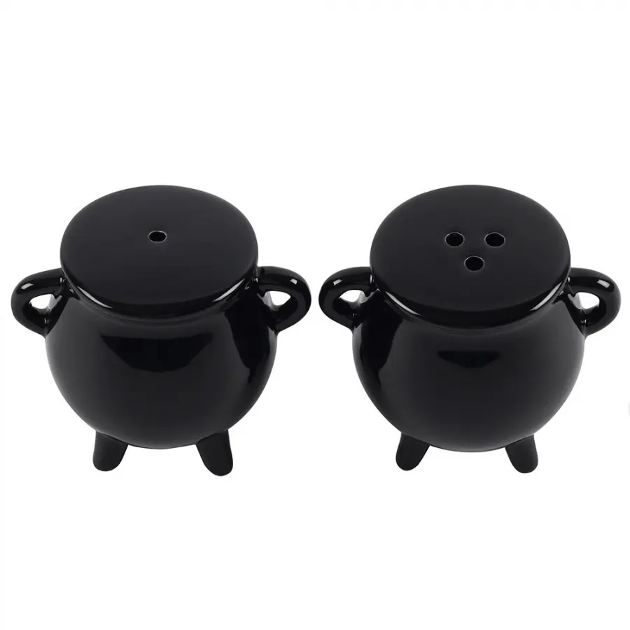 Good Witch Bad Witch Salt and Pepper Shakers Set