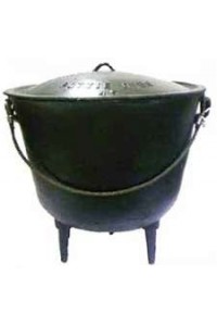 Extra Deep Cast Iron Kettle - BBQ, Camping, Events