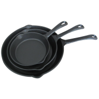 Cast Iron Skillet Trio with Long Handles